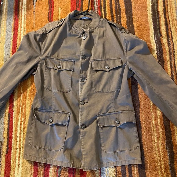 Polo Ralph Lauren Other - Vintage 80s Polo Ralph Lauren Army M-65 Military Style Button Jacket Made in USA